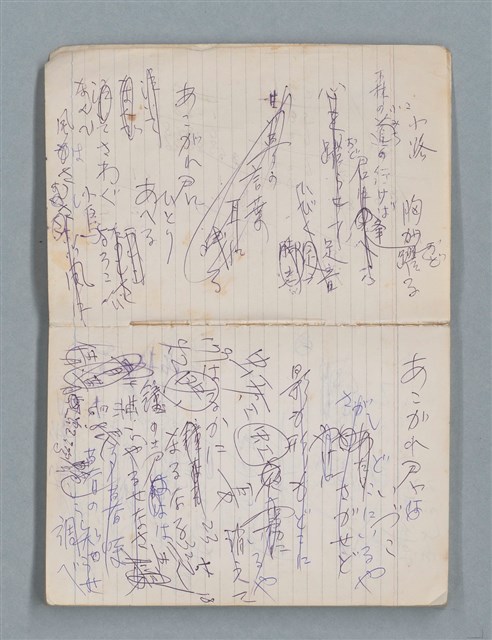 主要名稱：81年~83年作詞簿（筆記本）圖檔，第4張，共44張