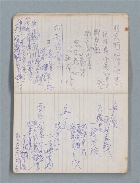 主要名稱：81年~83年作詞簿（筆記本）圖檔，第9張，共44張