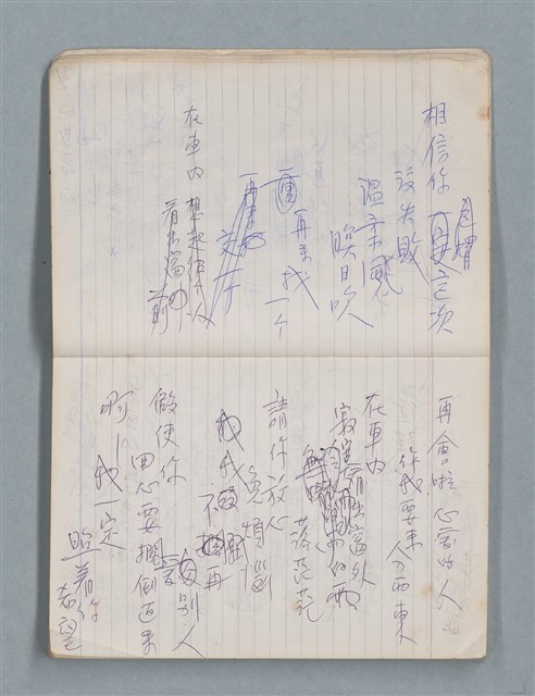 主要名稱：81年~83年作詞簿（筆記本）圖檔，第10張，共44張