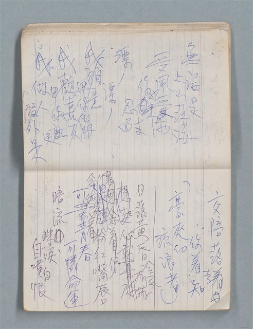 主要名稱：81年~83年作詞簿（筆記本）圖檔，第20張，共44張