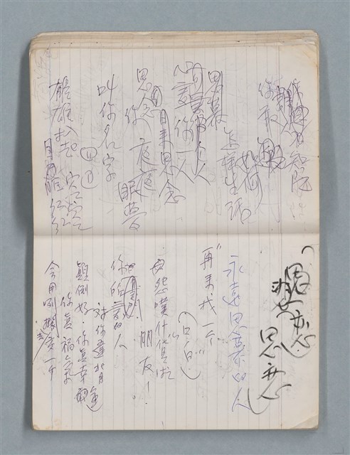 主要名稱：81年~83年作詞簿（筆記本）圖檔，第22張，共44張