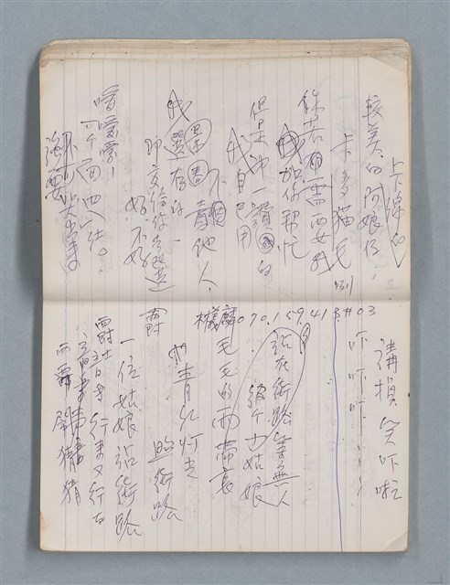主要名稱：81年~83年作詞簿（筆記本）圖檔，第23張，共44張