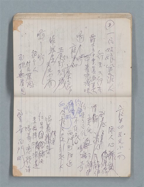 主要名稱：81年~83年作詞簿（筆記本）圖檔，第25張，共44張