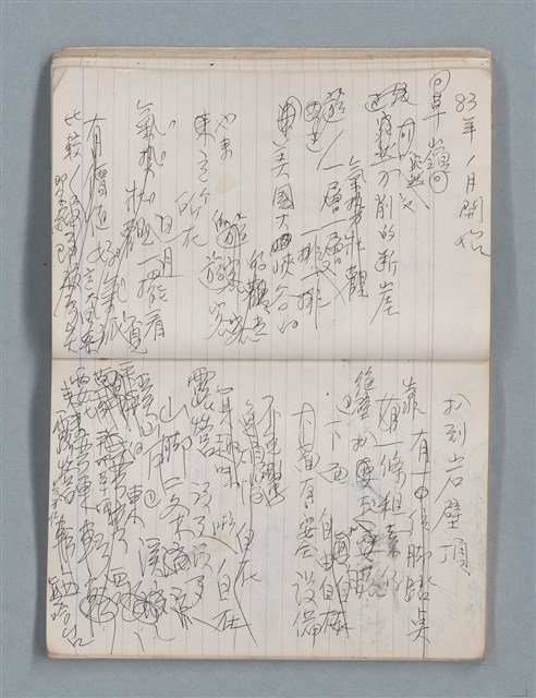 主要名稱：81年~83年作詞簿（筆記本）圖檔，第37張，共44張