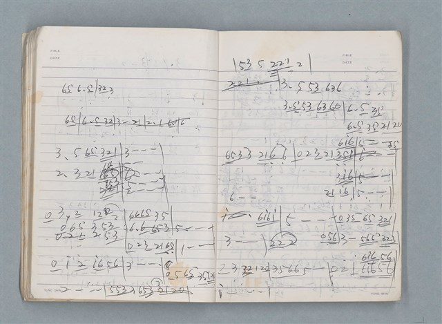 主要名稱：83年3月作詞簿（筆記本）圖檔，第16張，共80張