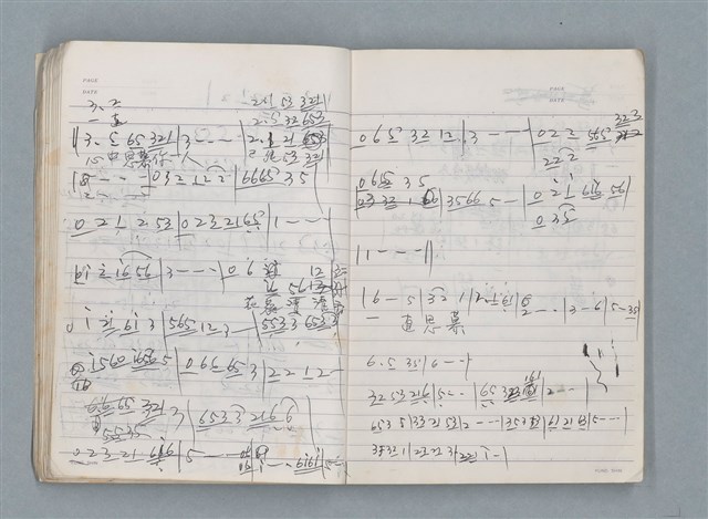 主要名稱：83年3月作詞簿（筆記本）圖檔，第17張，共80張