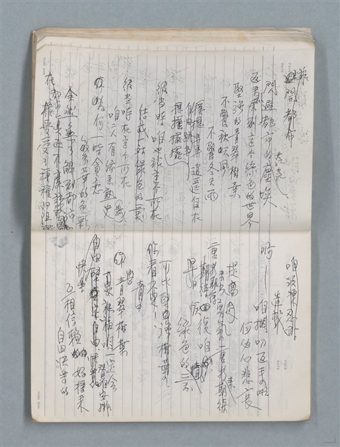 主要名稱：83年3月作詞簿（筆記本）圖檔，第20張，共80張