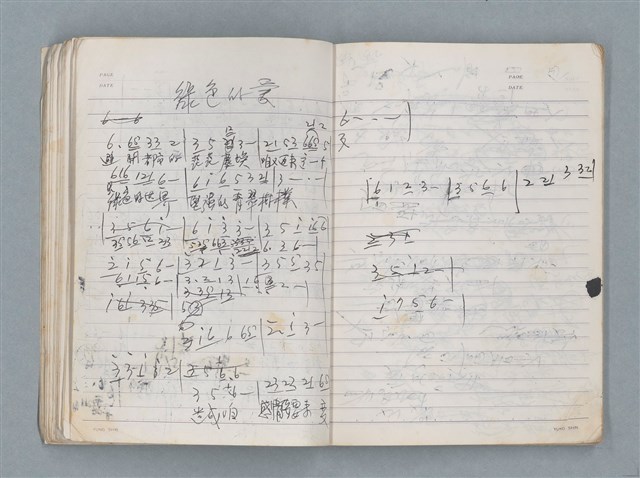 主要名稱：83年3月作詞簿（筆記本）圖檔，第23張，共80張