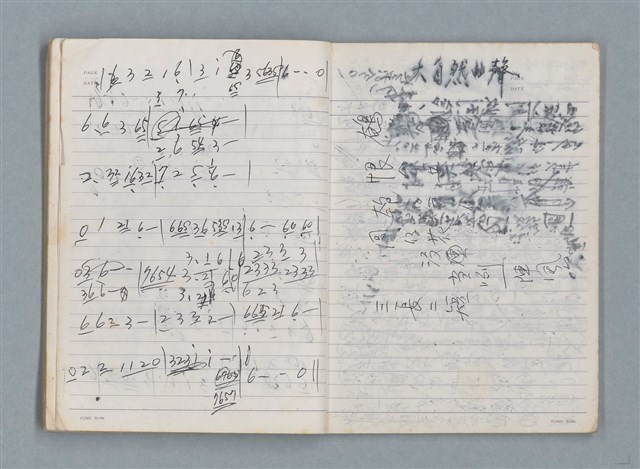 主要名稱：83年3月作詞簿（筆記本）圖檔，第44張，共80張