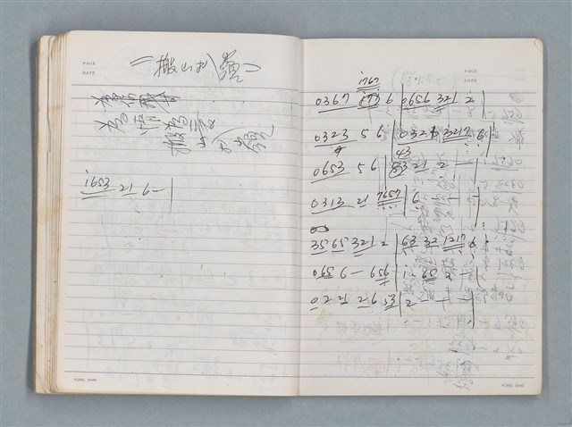 主要名稱：83年3月作詞簿（筆記本）圖檔，第55張，共80張