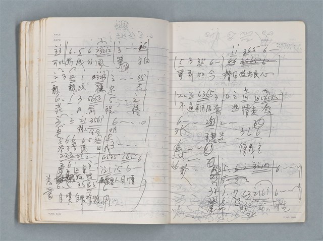 主要名稱：83年3月作詞簿（筆記本）圖檔，第59張，共80張