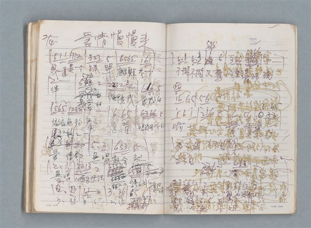 主要名稱：83年3月作詞簿（筆記本）圖檔，第73張，共80張