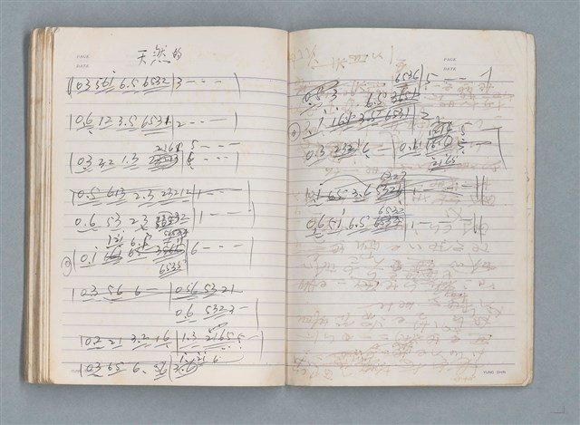 主要名稱：83年3月作詞簿（筆記本）圖檔，第76張，共80張