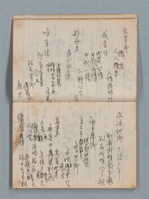 主要名稱：無題名作詞簿1（王冠牌筆記本）圖檔，第9張，共83張