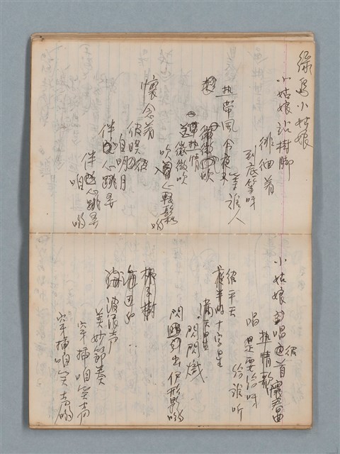 主要名稱：無題名作詞簿1（王冠牌筆記本）圖檔，第20張，共83張