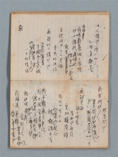 主要名稱：無題名作詞簿1（王冠牌筆記本）圖檔，第23張，共83張