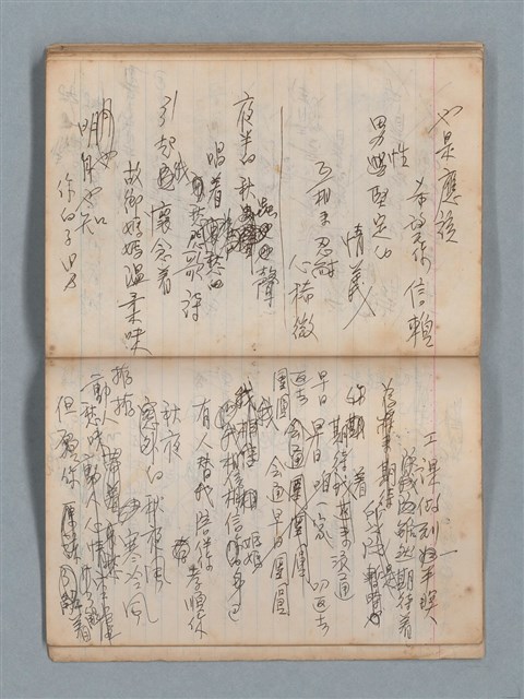 主要名稱：無題名作詞簿1（王冠牌筆記本）圖檔，第73張，共83張