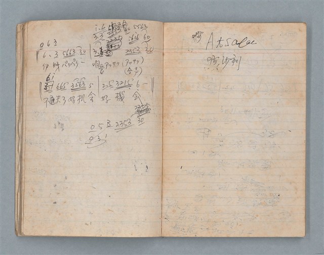 主要名稱：無題名作詞簿2（金鷹牌筆記本）圖檔，第12張，共71張