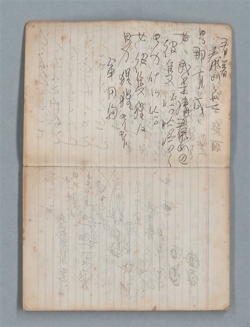 主要名稱：無題名作詞簿4（金鷹牌筆記本）圖檔，第5張，共84張