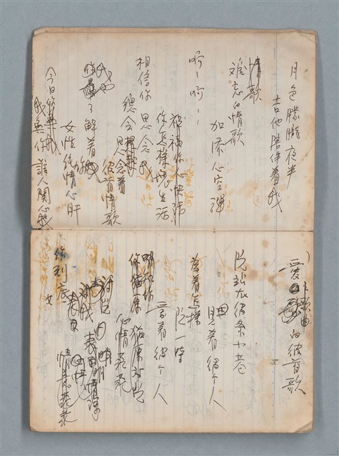 主要名稱：無題名作詞簿6（KingSan牌筆記本）圖檔，第4張，共103張