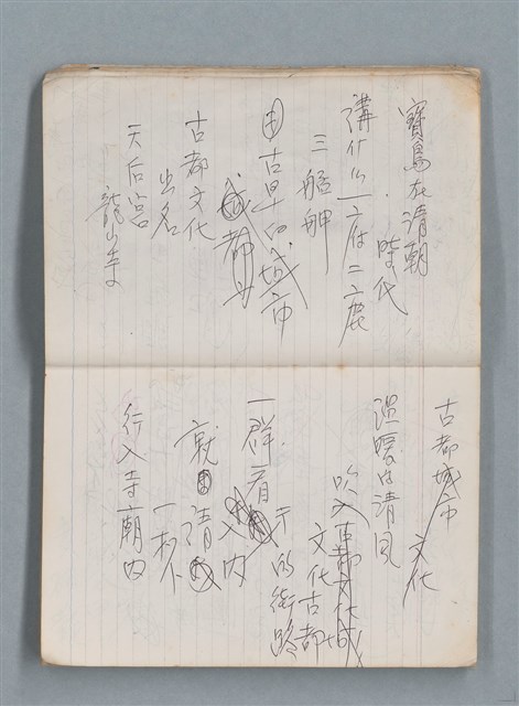 主要名稱：無題名作詞簿10（無封面筆記本）圖檔，第13張，共95張