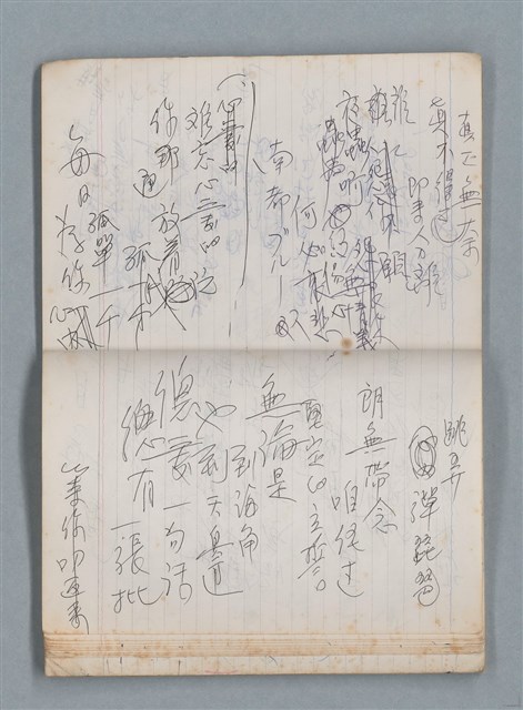 主要名稱：無題名作詞簿10（無封面筆記本）圖檔，第56張，共95張