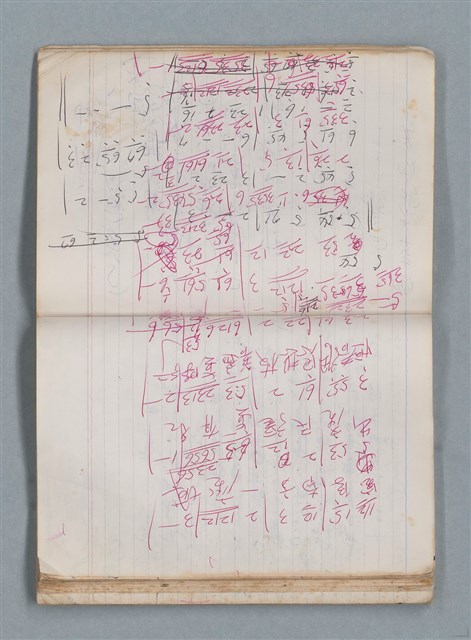 主要名稱：無題名作詞簿10（無封面筆記本）圖檔，第78張，共95張