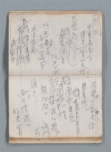 主要名稱：無題名作詞簿10（無封面筆記本）圖檔，第80張，共95張