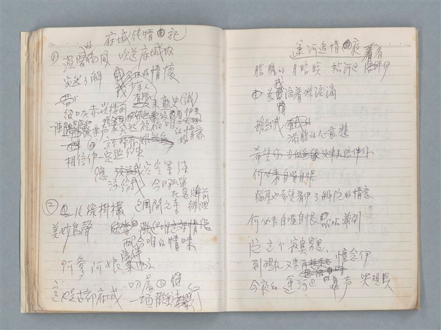 主要名稱：無題名作詞簿11（筆記本）圖檔，第14張，共43張