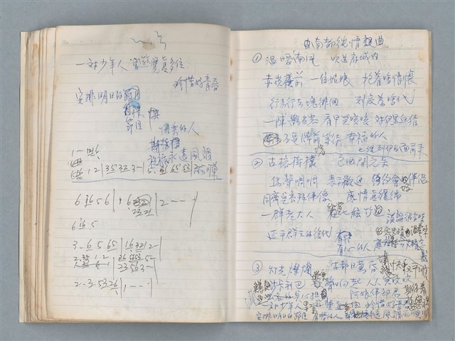 主要名稱：無題名作詞簿11（筆記本）圖檔，第18張，共43張