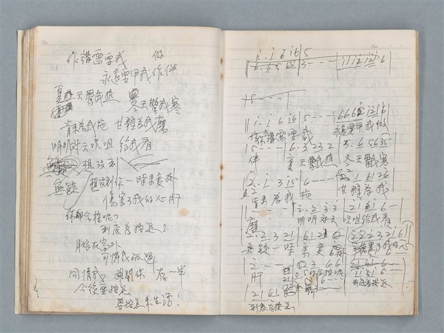 主要名稱：無題名作詞簿11（筆記本）圖檔，第21張，共43張