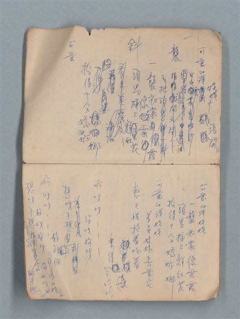 主要名稱：無題名作詞簿12（東方牌筆記本）圖檔，第6張，共101張
