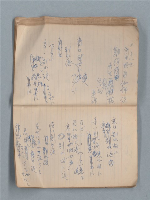 主要名稱：無題名作詞簿12（東方牌筆記本）圖檔，第55張，共101張