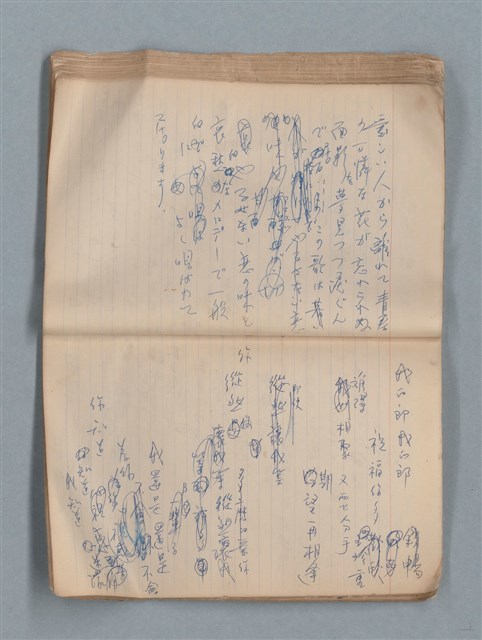 主要名稱：無題名作詞簿12（東方牌筆記本）圖檔，第59張，共101張