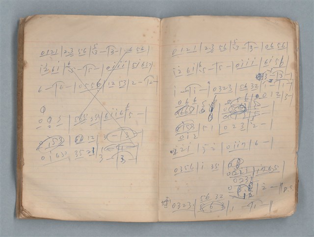 主要名稱：無題名作詞簿12（東方牌筆記本）圖檔，第88張，共101張