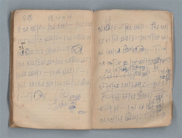 主要名稱：無題名作詞簿12（東方牌筆記本）圖檔，第92張，共101張