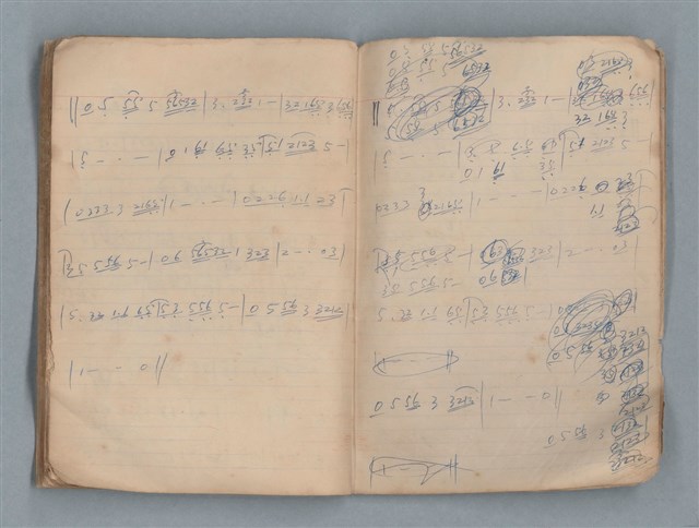 主要名稱：無題名作詞簿12（東方牌筆記本）圖檔，第93張，共101張