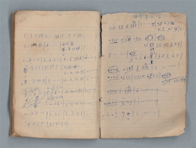 主要名稱：無題名作詞簿12（東方牌筆記本）圖檔，第99張，共101張