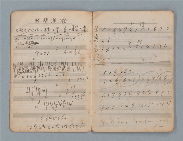 主要名稱：樂理筆記及詞曲草稿（南一出品筆記本）圖檔，第4張，共20張