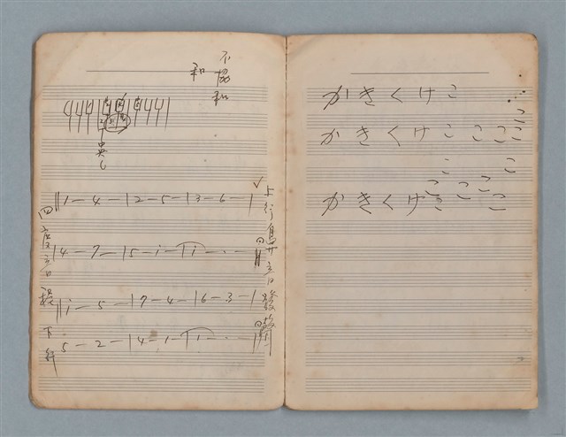 主要名稱：樂理筆記及詞曲草稿（南一出品筆記本）圖檔，第6張，共20張