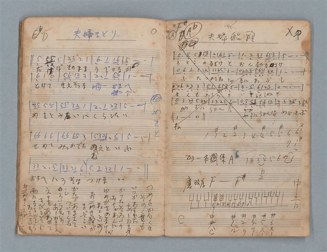 主要名稱：樂理筆記及詞曲草稿（南一出品筆記本）圖檔，第11張，共20張
