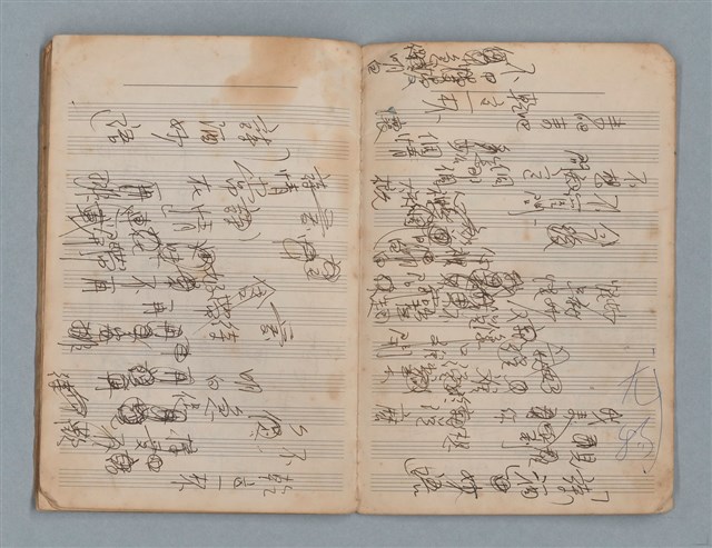 主要名稱：樂理筆記及詞曲草稿（南一出品筆記本）圖檔，第14張，共20張