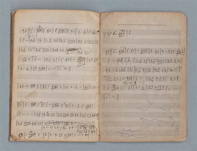 主要名稱：樂理筆記及詞曲草稿（南一出品筆記本）圖檔，第17張，共20張