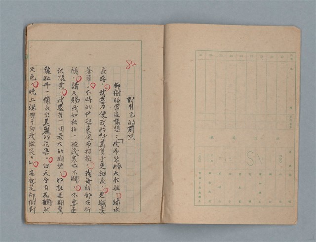 主要名稱：臺灣省立嘉義師範專科學校林央敏作文簿圖檔，第3張，共36張