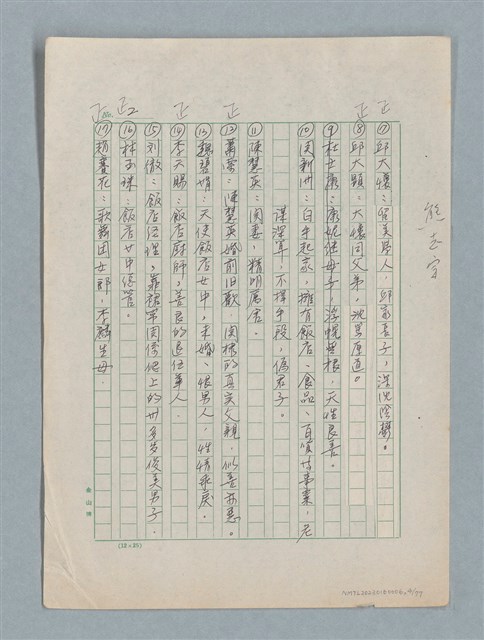 主要名稱：泯滅天使（或稱落水落花春去也）劇本圖檔，第4張，共78張