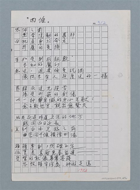 主要名稱：桎梏中祈望；囚堆圖檔，第3張，共3張