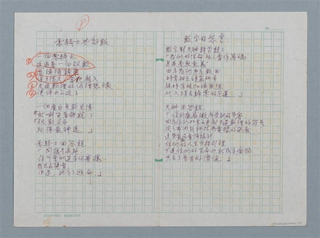 主要名稱：一個超級電腦的下場等詩作手稿圖檔，第2張，共15張