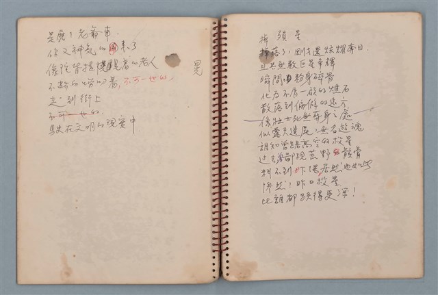 主要名稱：無字天書等詩作手稿（筆記本）圖檔，第10張，共15張