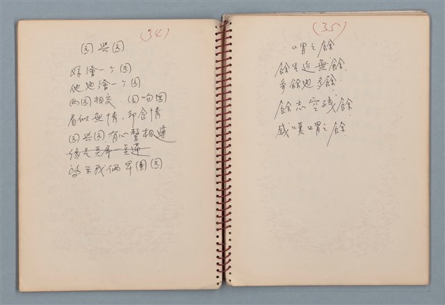 主要名稱：小數點等詩作手稿（筆記本）圖檔，第21張，共41張