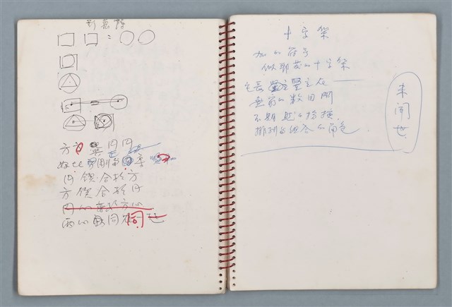 主要名稱：潛水艇等詩作手稿（筆記本）圖檔，第20張，共38張